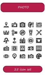 photo icon set