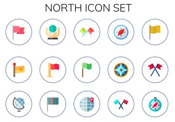 north icon set