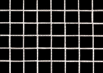 Black pattern mosaic texture of abstract square ceramic tile background