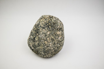 small rock isolated in white background