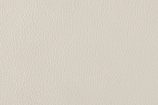 Cream white leather