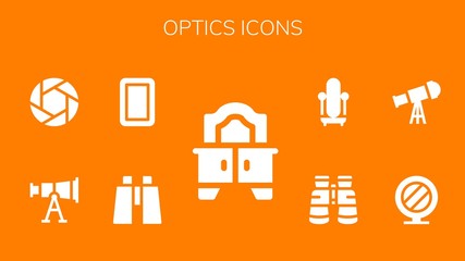 Modern Simple Set of optics Vector filled Icons