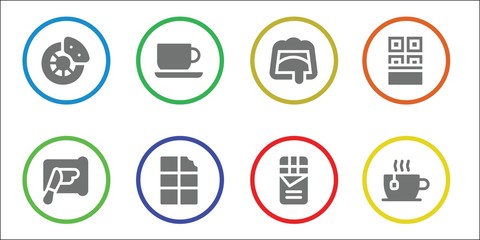 brown icon set