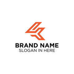 Initial K letter logo design vector illustration