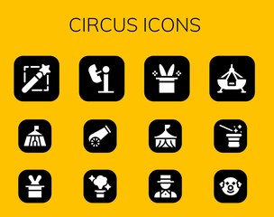 circus icon set