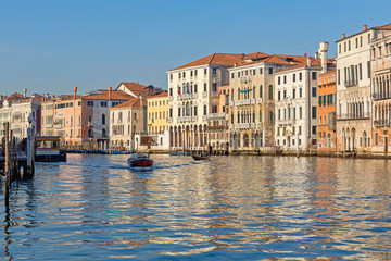 Fototapeta na wymiar Grand Canal Afternoon Venice Italy