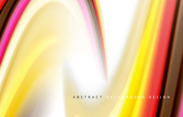 Abstract background - fluid color gradient waves, with dynamic motion line effect. Vector Illustration For Wallpaper, Banner, Background, Card, Book Illustration, landing page