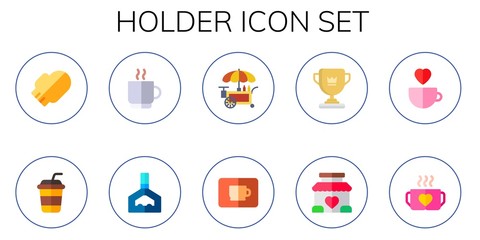 Fototapeta premium holder icon set
