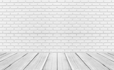 Modern bright interior. Studio empty white wall background.