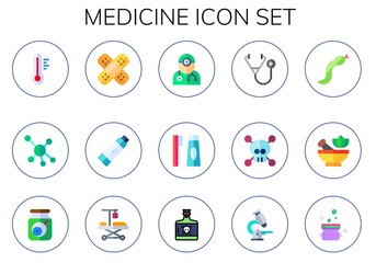 Modern Simple Set of medicine Vector flat Icons