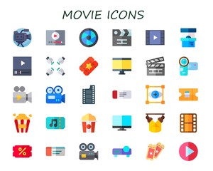 movie icon set