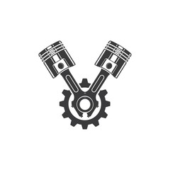 piston vector icon illustration design