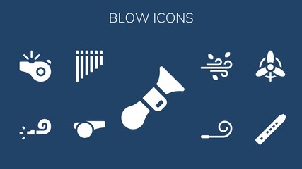 blow icon set