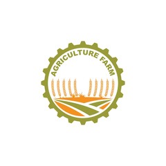 agriculture farm icon logo vector