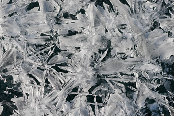 Star-shaped ice crystals