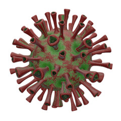 3d rendered illustration of a COVID-19 Coronavirus pathogen infection