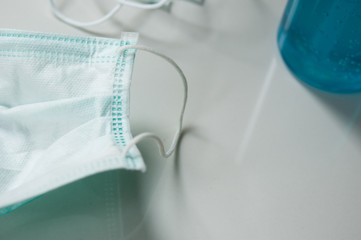 Surgery mask after used, Health mask. Used to prevent Covid-19, Pollutant PM2.5 and another Virus.