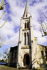 Ares Saint-Vincent de Paul church in Bassin d'Arcachon bay in France