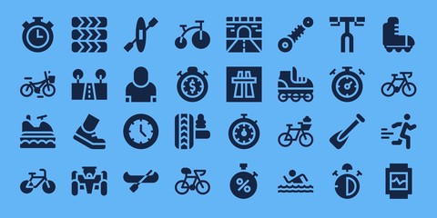 Modern Simple Set of race Vector filled Icons