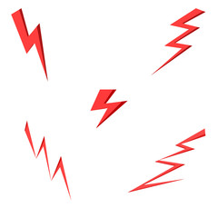 red arrow icon vector thunderbolt abstract background Illustration Graphic Design 