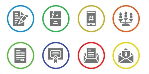 Modern Simple Set of trend Vector filled Icons