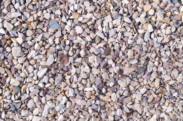 Сlose-up of piles of stones, small stones