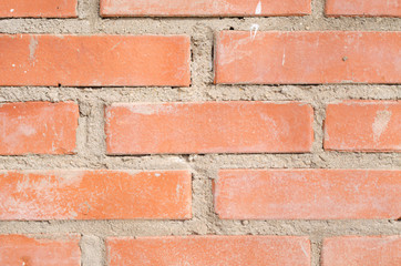 Red brick wall background and texture