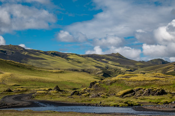 Landmannalaugar landscape landmark, Iceland