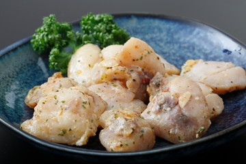 鱈ほほのガーリックソテー