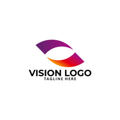 vision logo icon vector isolated