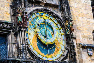 Obraz premium The Astronomical Clock in the Old Town Square in Prague