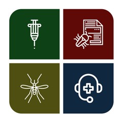 Set of disease icons