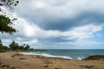 beach and clouds