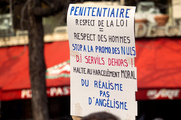 Manifestation des travailleurs de la justice