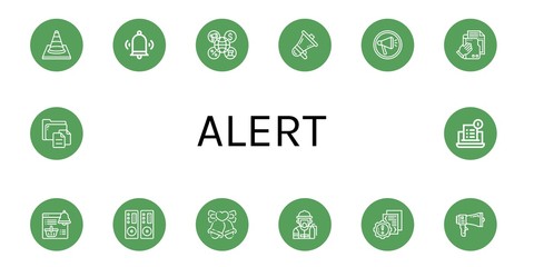 alert icon set