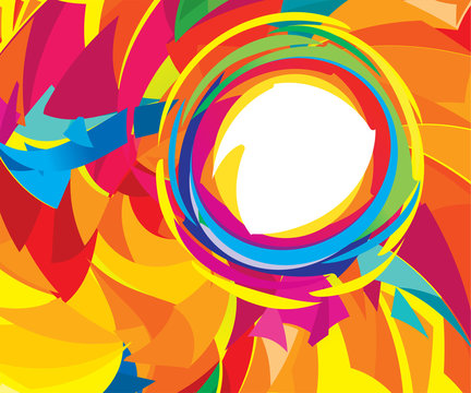 Abstract Artistic Creative Colorful Swril Background