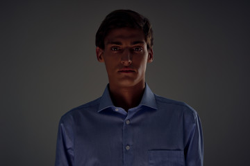 portrait of a handsome young man