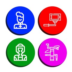 Set of pose icons