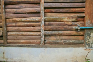 Walls made of wood ,