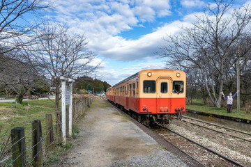 Fototapeta premium 小湊鐵道 月崎駅 千葉県市原市 日本