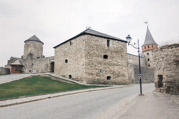 Fototapeta na wymiar Kamianets-Podilskyi Castle. National Historical-Architectural Sanctuary in Ukraine