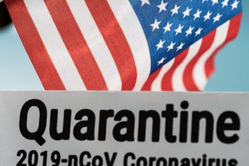 Quarantine virus coronavirus american epidemic, pandemic.