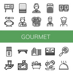 gourmet icon set