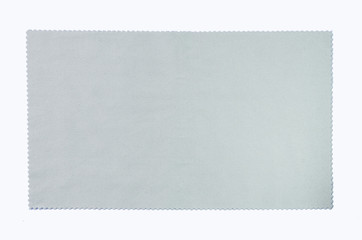 Square soft clothes for glasses cleaner on white floor