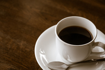 Obraz na płótnie Canvas カフェのコーヒー / クローズアップ