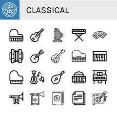 classical icon set