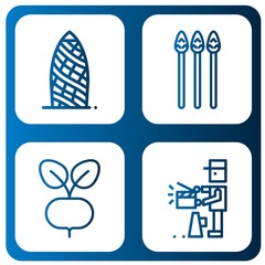 cucumber simple icons set