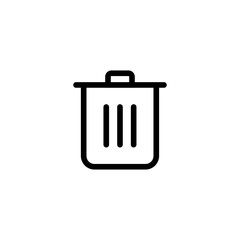 delete icon, Trash Icon sign and symbol vector design