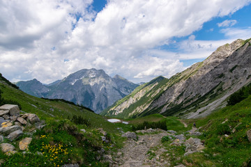 Obraz na płótnie Canvas Mountain scenery in the Karwendel-Mountains, Austria 