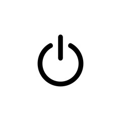 power icon, power sign and symbol vector design